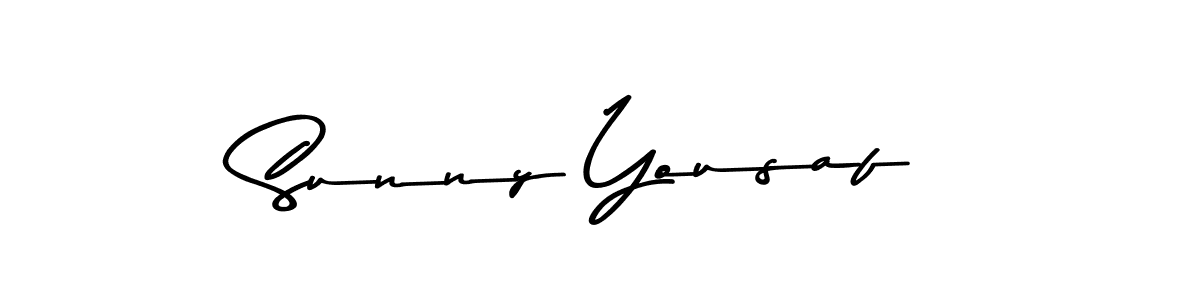 Use a signature maker to create a handwritten signature online. With this signature software, you can design (Asem Kandis PERSONAL USE) your own signature for name Sunny Yousaf. Sunny Yousaf signature style 9 images and pictures png