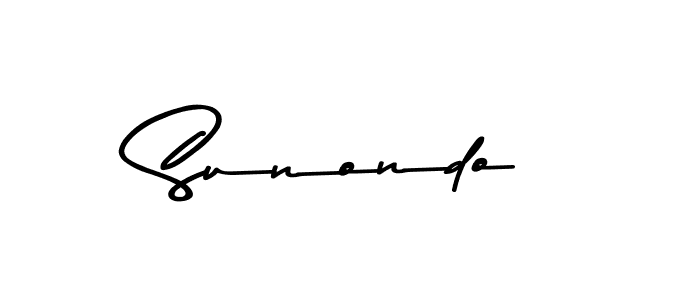 How to make Sunondo signature? Asem Kandis PERSONAL USE is a professional autograph style. Create handwritten signature for Sunondo name. Sunondo signature style 9 images and pictures png
