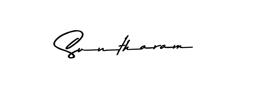 Design your own signature with our free online signature maker. With this signature software, you can create a handwritten (Asem Kandis PERSONAL USE) signature for name Suntharam. Suntharam signature style 9 images and pictures png