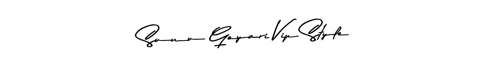 Use a signature maker to create a handwritten signature online. With this signature software, you can design (Asem Kandis PERSONAL USE) your own signature for name Sunu Goyari Vip Style. Sunu Goyari Vip Style signature style 9 images and pictures png