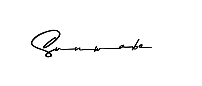 Design your own signature with our free online signature maker. With this signature software, you can create a handwritten (Asem Kandis PERSONAL USE) signature for name Sunwabe. Sunwabe signature style 9 images and pictures png