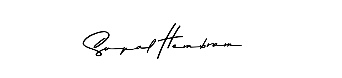 Make a beautiful signature design for name Supal Hembram. With this signature (Asem Kandis PERSONAL USE) style, you can create a handwritten signature for free. Supal Hembram signature style 9 images and pictures png