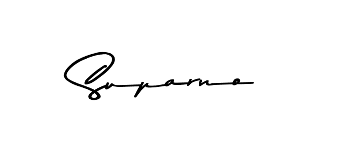 You should practise on your own different ways (Asem Kandis PERSONAL USE) to write your name (Suparno) in signature. don't let someone else do it for you. Suparno signature style 9 images and pictures png