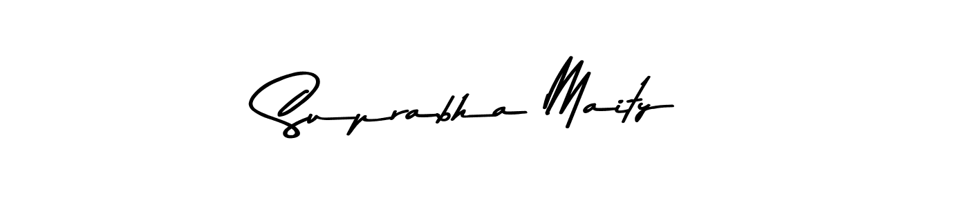 Design your own signature with our free online signature maker. With this signature software, you can create a handwritten (Asem Kandis PERSONAL USE) signature for name Suprabha Maity. Suprabha Maity signature style 9 images and pictures png