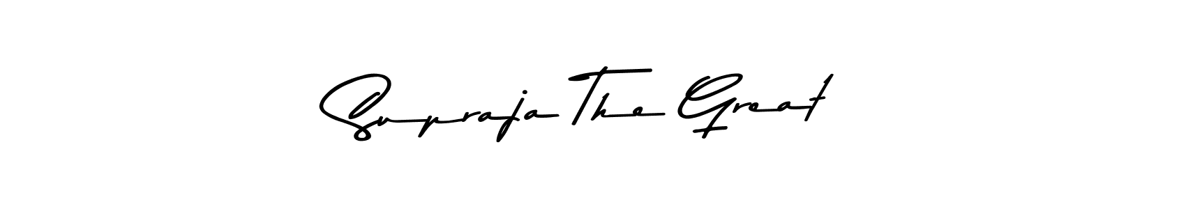 Asem Kandis PERSONAL USE is a professional signature style that is perfect for those who want to add a touch of class to their signature. It is also a great choice for those who want to make their signature more unique. Get Supraja The Great name to fancy signature for free. Supraja The Great signature style 9 images and pictures png