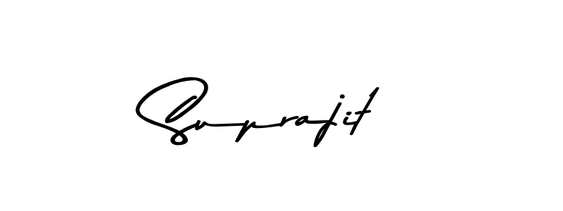 Create a beautiful signature design for name Suprajit. With this signature (Asem Kandis PERSONAL USE) fonts, you can make a handwritten signature for free. Suprajit signature style 9 images and pictures png