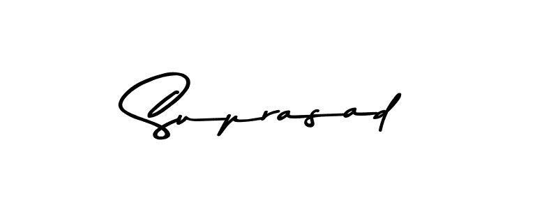 Use a signature maker to create a handwritten signature online. With this signature software, you can design (Asem Kandis PERSONAL USE) your own signature for name Suprasad. Suprasad signature style 9 images and pictures png