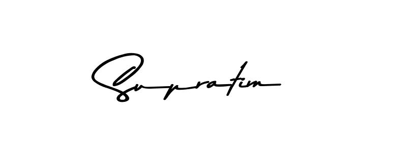 Create a beautiful signature design for name Supratim. With this signature (Asem Kandis PERSONAL USE) fonts, you can make a handwritten signature for free. Supratim signature style 9 images and pictures png