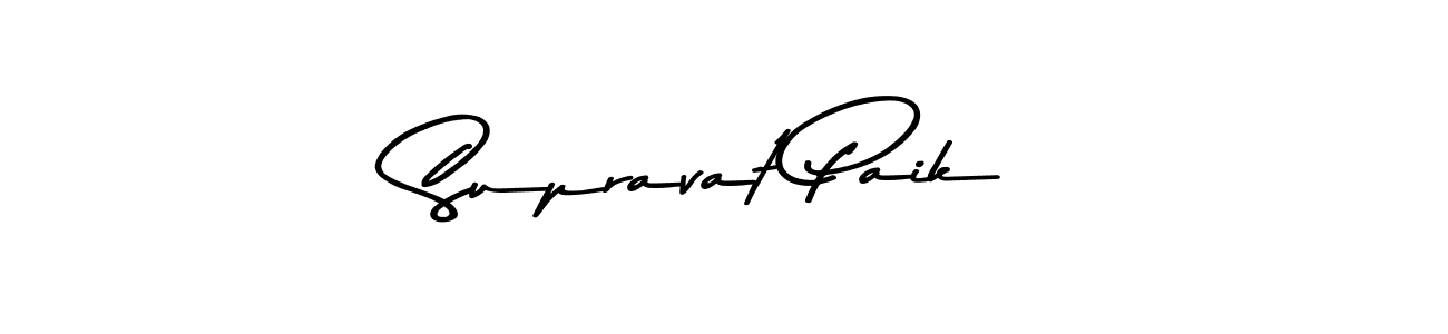 Create a beautiful signature design for name Supravat Paik. With this signature (Asem Kandis PERSONAL USE) fonts, you can make a handwritten signature for free. Supravat Paik signature style 9 images and pictures png