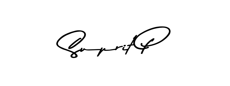 Asem Kandis PERSONAL USE is a professional signature style that is perfect for those who want to add a touch of class to their signature. It is also a great choice for those who want to make their signature more unique. Get Suprit P name to fancy signature for free. Suprit P signature style 9 images and pictures png