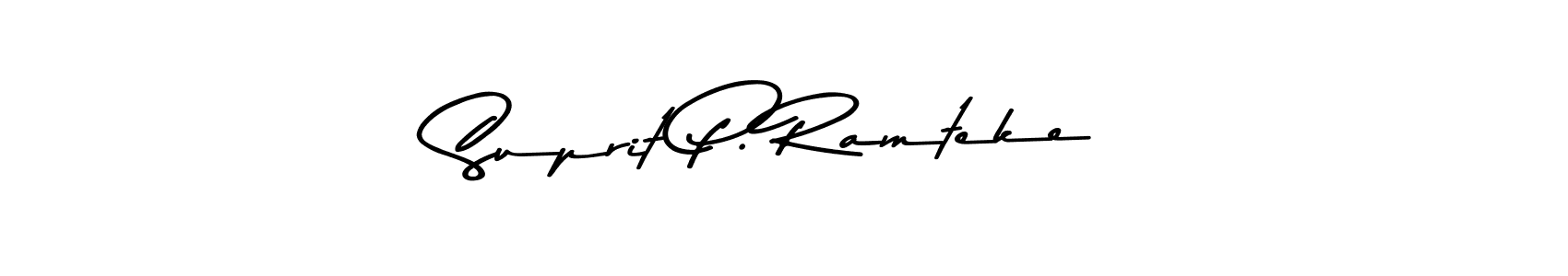 You can use this online signature creator to create a handwritten signature for the name Suprit P. Ramteke. This is the best online autograph maker. Suprit P. Ramteke signature style 9 images and pictures png