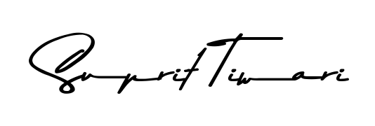A dynamic signature style for Suprit Tiwari using Asem Kandis PERSONAL USE script. Designed to look authentic, handwritten, and professional. Suprit Tiwari signature style 9 images and pictures png