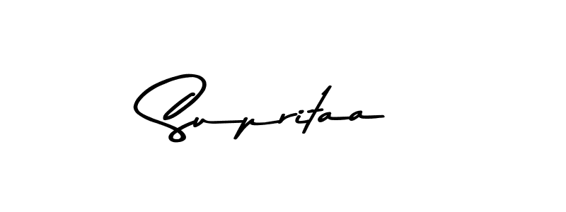 Make a beautiful signature design for name Supritaa. With this signature (Asem Kandis PERSONAL USE) style, you can create a handwritten signature for free. Supritaa signature style 9 images and pictures png