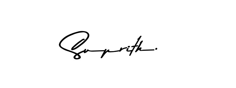 Also we have Suprith. name is the best signature style. Create professional handwritten signature collection using Asem Kandis PERSONAL USE autograph style. Suprith. signature style 9 images and pictures png