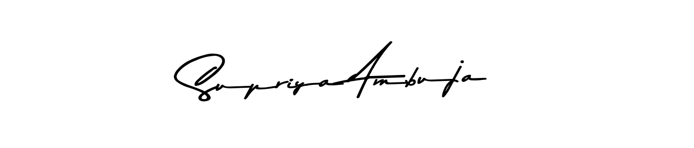 Use a signature maker to create a handwritten signature online. With this signature software, you can design (Asem Kandis PERSONAL USE) your own signature for name Supriya Ambuja. Supriya Ambuja signature style 9 images and pictures png