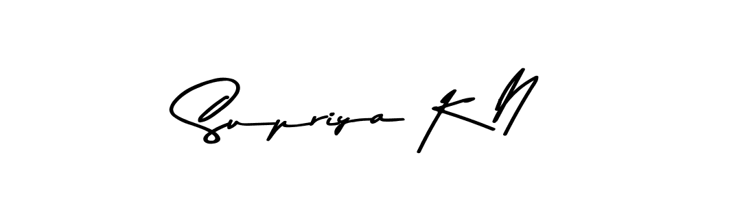 How to Draw Supriya K N signature style? Asem Kandis PERSONAL USE is a latest design signature styles for name Supriya K N. Supriya K N signature style 9 images and pictures png