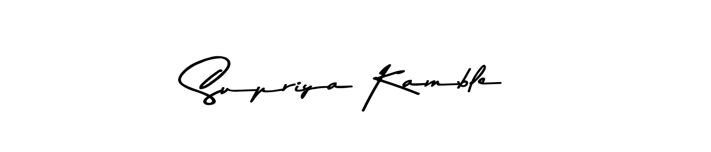 Similarly Asem Kandis PERSONAL USE is the best handwritten signature design. Signature creator online .You can use it as an online autograph creator for name Supriya Kamble. Supriya Kamble signature style 9 images and pictures png