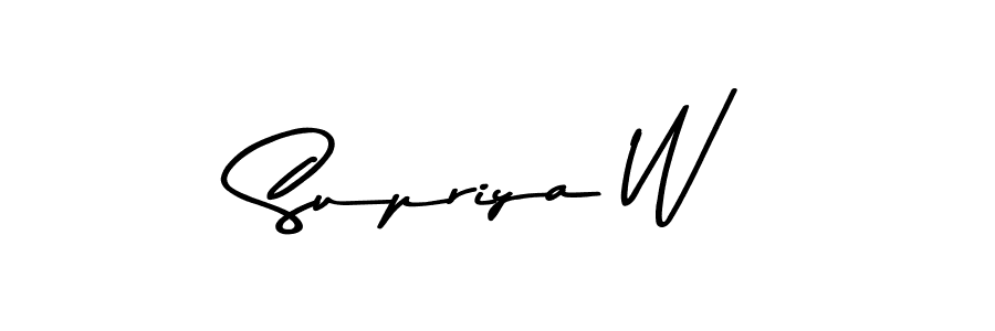 Also we have Supriya W name is the best signature style. Create professional handwritten signature collection using Asem Kandis PERSONAL USE autograph style. Supriya W signature style 9 images and pictures png