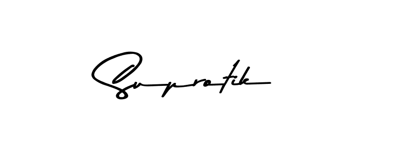 How to Draw Suprotik signature style? Asem Kandis PERSONAL USE is a latest design signature styles for name Suprotik. Suprotik signature style 9 images and pictures png