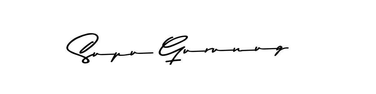 Once you've used our free online signature maker to create your best signature Asem Kandis PERSONAL USE style, it's time to enjoy all of the benefits that Supu Gurunug name signing documents. Supu Gurunug signature style 9 images and pictures png