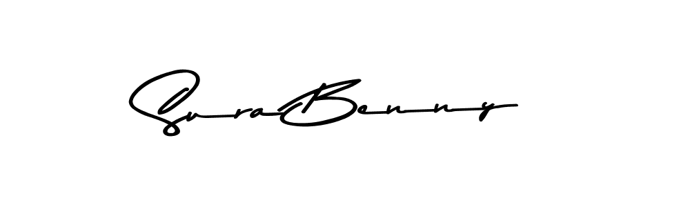 The best way (Asem Kandis PERSONAL USE) to make a short signature is to pick only two or three words in your name. The name Sura Benny include a total of six letters. For converting this name. Sura Benny signature style 9 images and pictures png