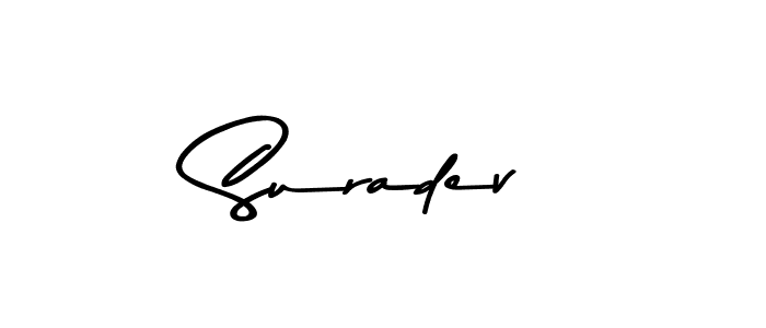 Create a beautiful signature design for name Suradev. With this signature (Asem Kandis PERSONAL USE) fonts, you can make a handwritten signature for free. Suradev signature style 9 images and pictures png
