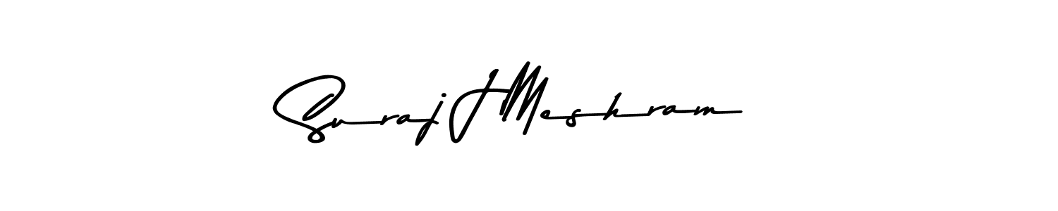 Use a signature maker to create a handwritten signature online. With this signature software, you can design (Asem Kandis PERSONAL USE) your own signature for name Suraj J Meshram. Suraj J Meshram signature style 9 images and pictures png