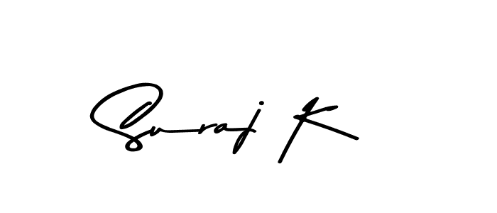 Design your own signature with our free online signature maker. With this signature software, you can create a handwritten (Asem Kandis PERSONAL USE) signature for name Suraj K. Suraj K signature style 9 images and pictures png