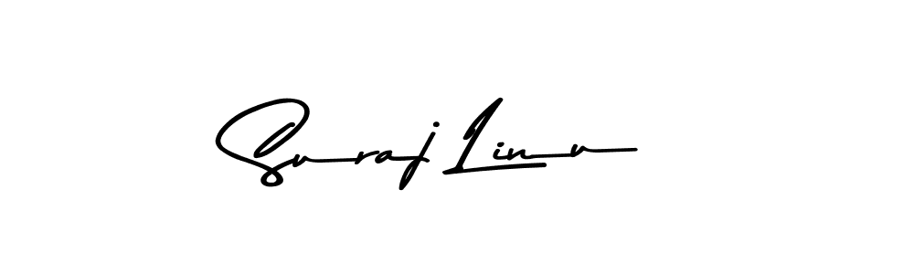 Make a beautiful signature design for name Suraj Linu. With this signature (Asem Kandis PERSONAL USE) style, you can create a handwritten signature for free. Suraj Linu signature style 9 images and pictures png