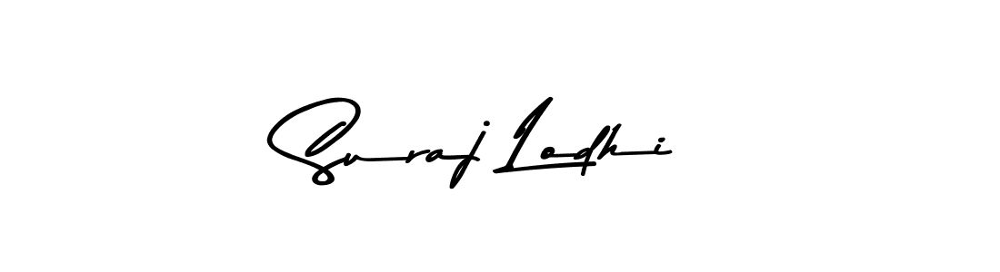 Make a beautiful signature design for name Suraj Lodhi. With this signature (Asem Kandis PERSONAL USE) style, you can create a handwritten signature for free. Suraj Lodhi signature style 9 images and pictures png