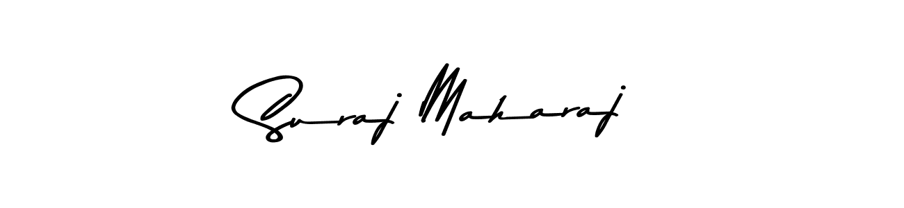 Create a beautiful signature design for name Suraj Maharaj. With this signature (Asem Kandis PERSONAL USE) fonts, you can make a handwritten signature for free. Suraj Maharaj signature style 9 images and pictures png