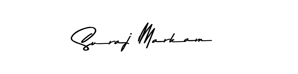Suraj Markam stylish signature style. Best Handwritten Sign (Asem Kandis PERSONAL USE) for my name. Handwritten Signature Collection Ideas for my name Suraj Markam. Suraj Markam signature style 9 images and pictures png