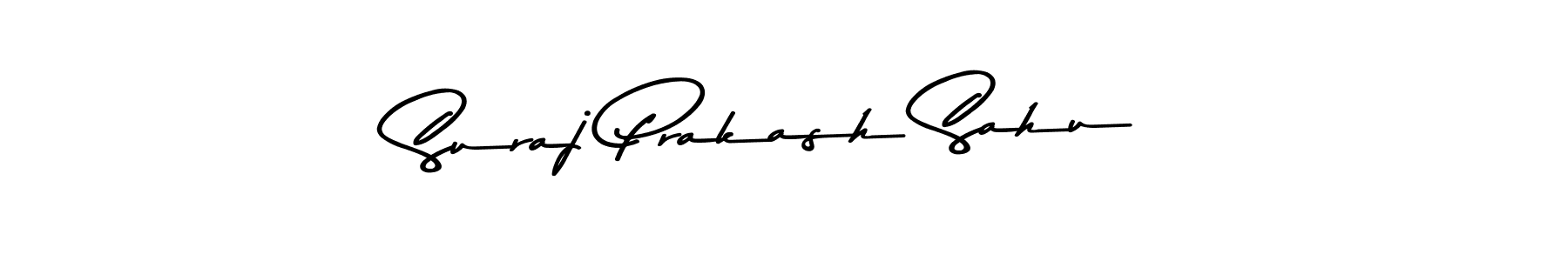 Create a beautiful signature design for name Suraj Prakash Sahu. With this signature (Asem Kandis PERSONAL USE) fonts, you can make a handwritten signature for free. Suraj Prakash Sahu signature style 9 images and pictures png