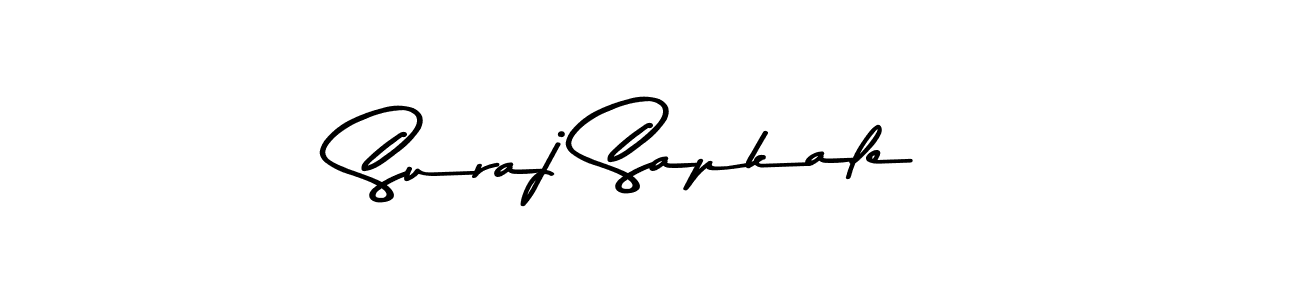 How to make Suraj Sapkale signature? Asem Kandis PERSONAL USE is a professional autograph style. Create handwritten signature for Suraj Sapkale name. Suraj Sapkale signature style 9 images and pictures png