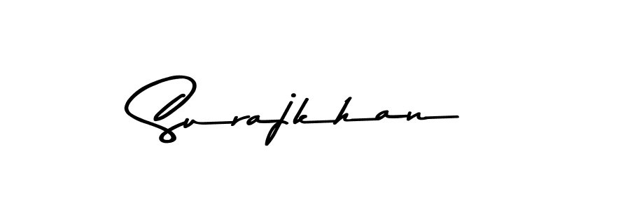 The best way (Asem Kandis PERSONAL USE) to make a short signature is to pick only two or three words in your name. The name Surajkhan include a total of six letters. For converting this name. Surajkhan signature style 9 images and pictures png