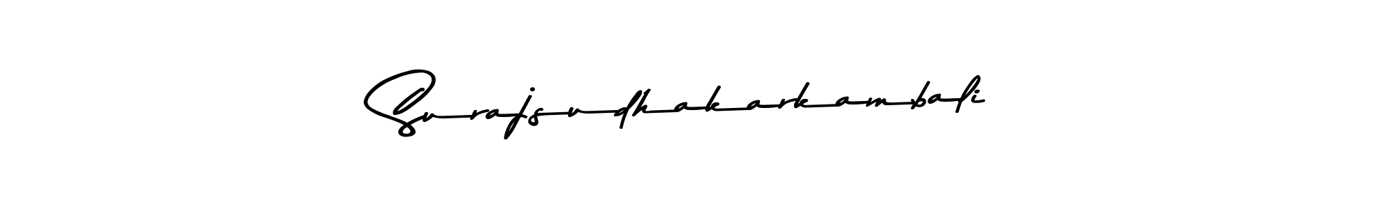 Design your own signature with our free online signature maker. With this signature software, you can create a handwritten (Asem Kandis PERSONAL USE) signature for name Surajsudhakarkambali. Surajsudhakarkambali signature style 9 images and pictures png