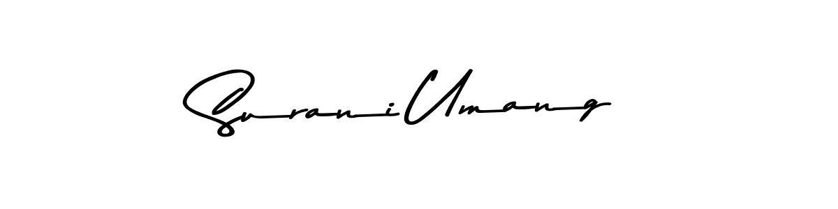 Design your own signature with our free online signature maker. With this signature software, you can create a handwritten (Asem Kandis PERSONAL USE) signature for name Surani Umang. Surani Umang signature style 9 images and pictures png