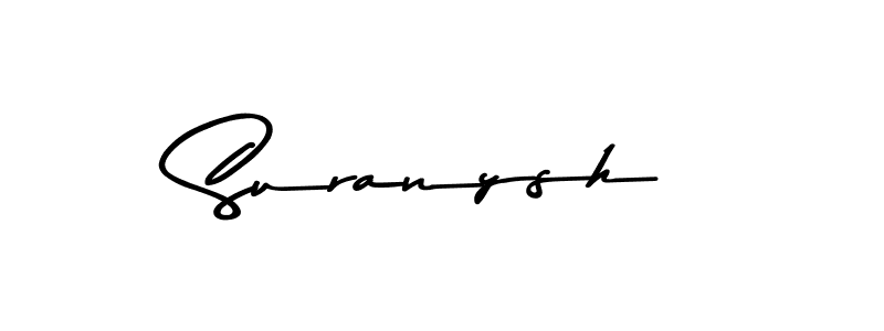 How to make Suranysh name signature. Use Asem Kandis PERSONAL USE style for creating short signs online. This is the latest handwritten sign. Suranysh signature style 9 images and pictures png