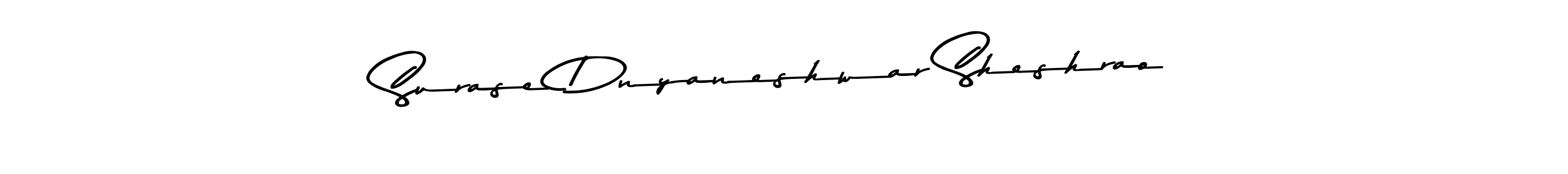 Create a beautiful signature design for name Surase Dnyaneshwar Sheshrao. With this signature (Asem Kandis PERSONAL USE) fonts, you can make a handwritten signature for free. Surase Dnyaneshwar Sheshrao signature style 9 images and pictures png