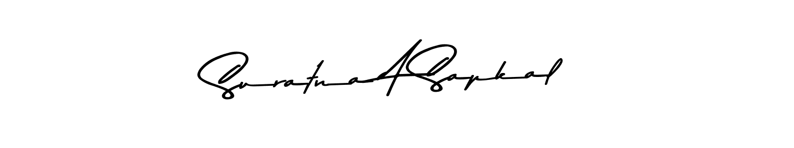 Here are the top 10 professional signature styles for the name Suratna A Sapkal. These are the best autograph styles you can use for your name. Suratna A Sapkal signature style 9 images and pictures png