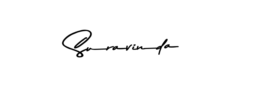 Make a beautiful signature design for name Suravinda. With this signature (Asem Kandis PERSONAL USE) style, you can create a handwritten signature for free. Suravinda signature style 9 images and pictures png
