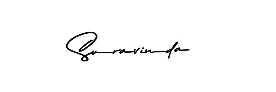 Create a beautiful signature design for name Suravinda. With this signature (Asem Kandis PERSONAL USE) fonts, you can make a handwritten signature for free. Suravinda signature style 9 images and pictures png