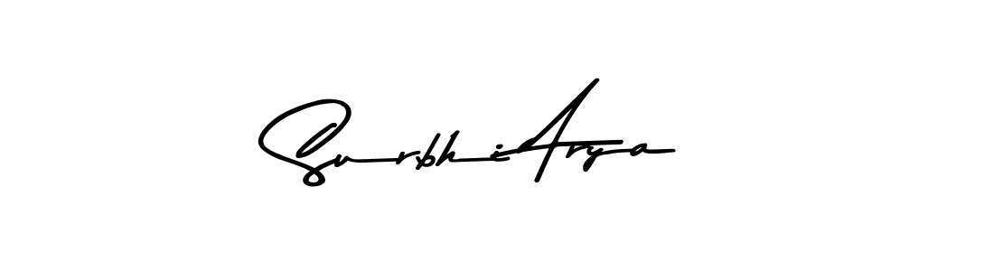 Surbhi Arya stylish signature style. Best Handwritten Sign (Asem Kandis PERSONAL USE) for my name. Handwritten Signature Collection Ideas for my name Surbhi Arya. Surbhi Arya signature style 9 images and pictures png