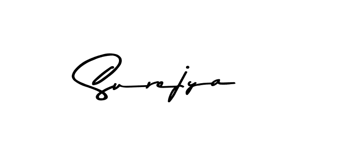 Use a signature maker to create a handwritten signature online. With this signature software, you can design (Asem Kandis PERSONAL USE) your own signature for name Surejya. Surejya signature style 9 images and pictures png