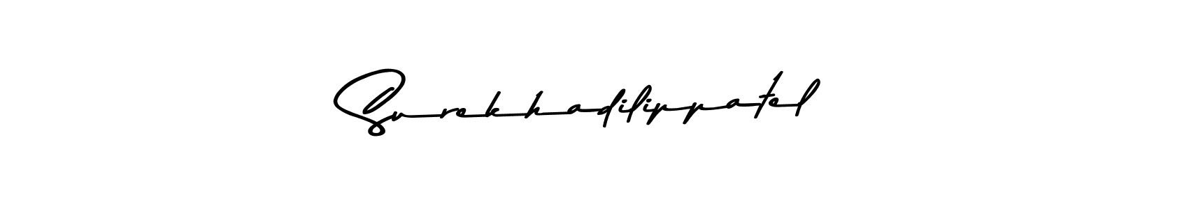 Surekhadilippatel stylish signature style. Best Handwritten Sign (Asem Kandis PERSONAL USE) for my name. Handwritten Signature Collection Ideas for my name Surekhadilippatel. Surekhadilippatel signature style 9 images and pictures png