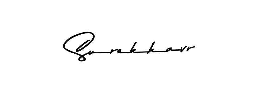 How to make Surekhavr signature? Asem Kandis PERSONAL USE is a professional autograph style. Create handwritten signature for Surekhavr name. Surekhavr signature style 9 images and pictures png