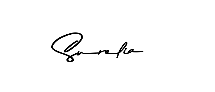 Create a beautiful signature design for name Surelia. With this signature (Asem Kandis PERSONAL USE) fonts, you can make a handwritten signature for free. Surelia signature style 9 images and pictures png