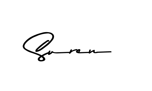 Use a signature maker to create a handwritten signature online. With this signature software, you can design (Asem Kandis PERSONAL USE) your own signature for name Suren. Suren signature style 9 images and pictures png