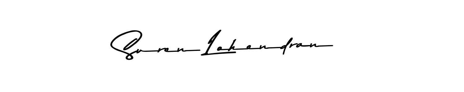 Make a short Suren Lohendran signature style. Manage your documents anywhere anytime using Asem Kandis PERSONAL USE. Create and add eSignatures, submit forms, share and send files easily. Suren Lohendran signature style 9 images and pictures png