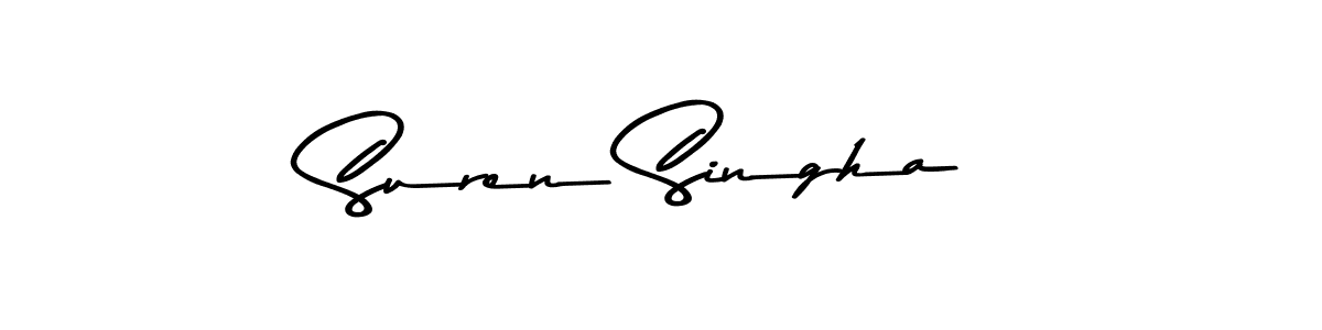 Make a beautiful signature design for name Suren Singha. With this signature (Asem Kandis PERSONAL USE) style, you can create a handwritten signature for free. Suren Singha signature style 9 images and pictures png